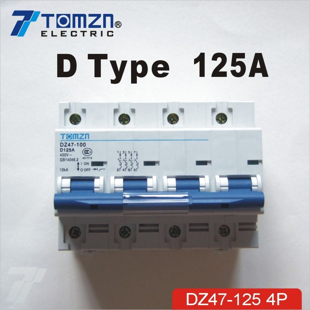 Breaker 125A 4P 50HZ 60HZ 415V Circuit 240V