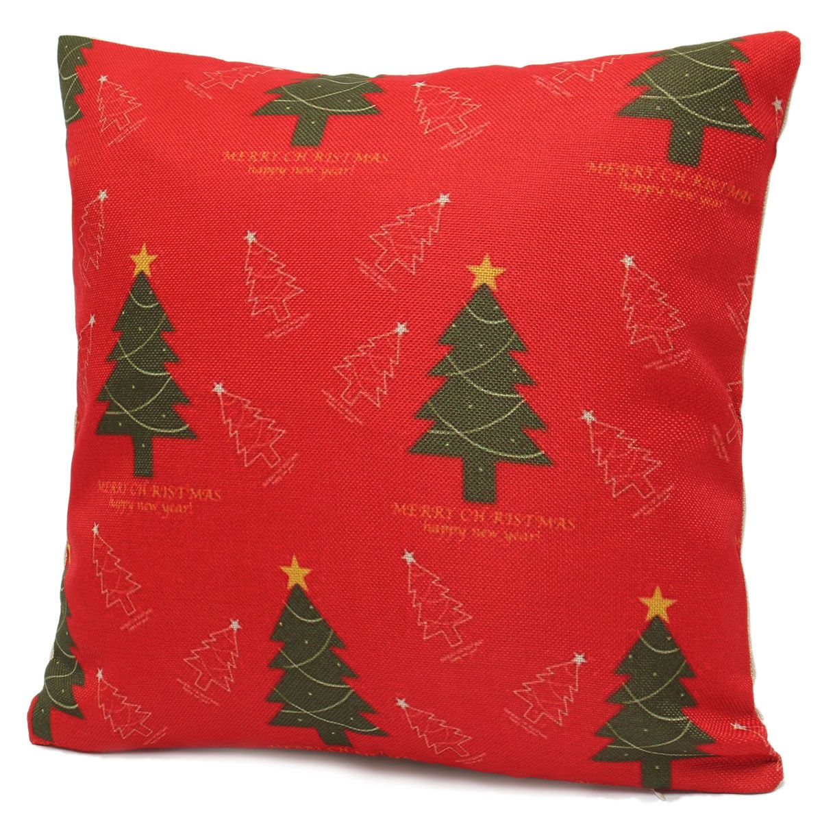 Christmas Home Decoration Cotton Throw Pillow Case Cushion Cover