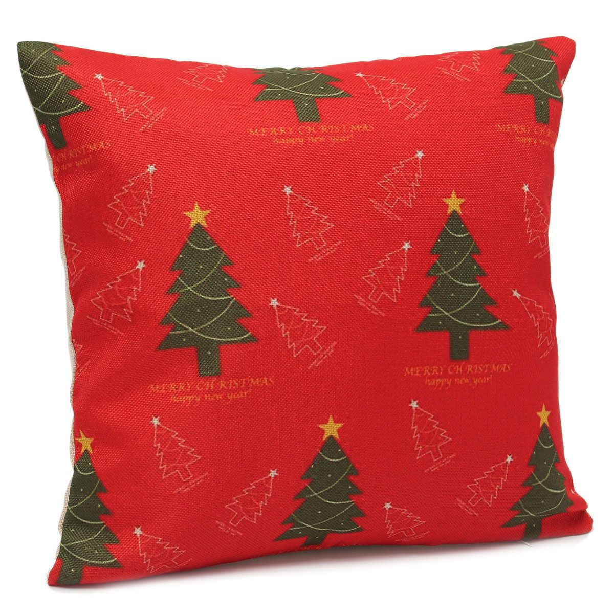 Christmas Home Decoration Cotton Throw Pillow Case Cushion Cover