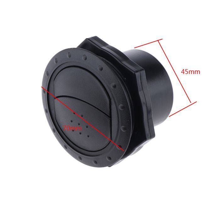 2Pcs RV Marine Yacht Round Air Vent Outlet Grill Ventilation 70x45mm