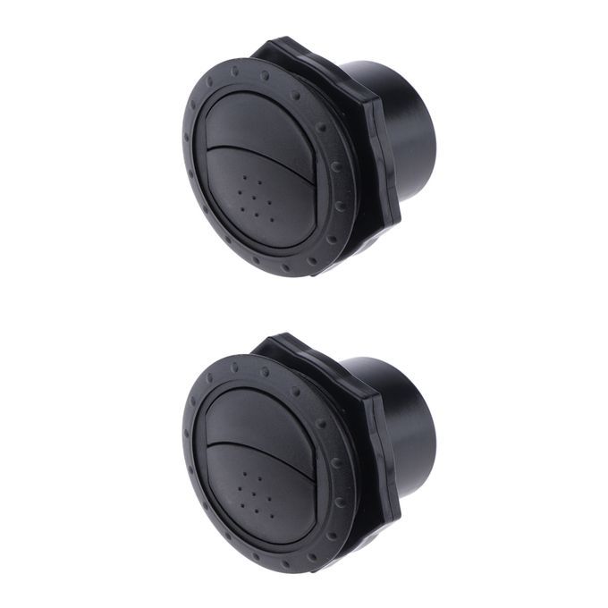 2Pcs RV Marine Yacht Round Air Vent Outlet Grill Ventilation 70x45mm