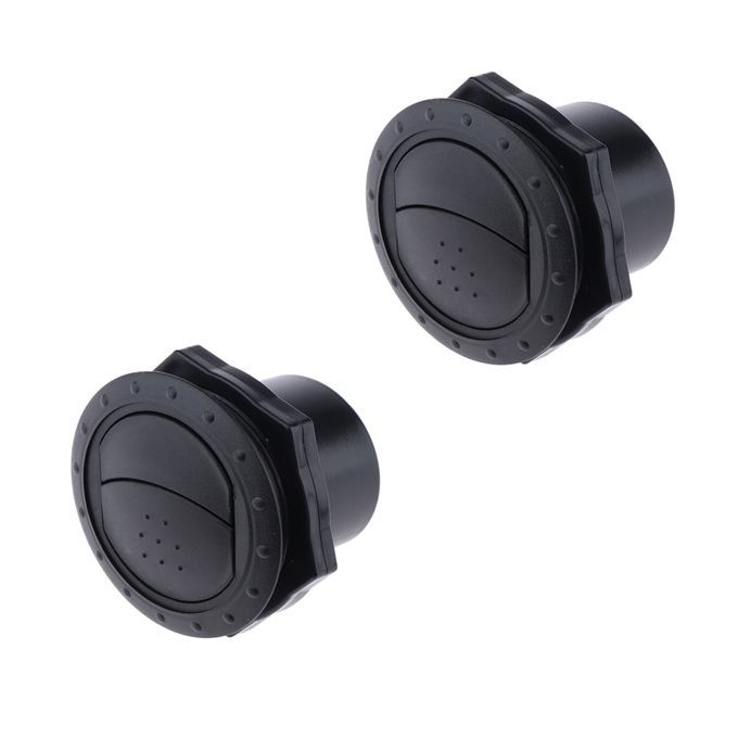 2Pcs RV Marine Yacht Round Air Vent Outlet Grill Ventilation 70x45mm