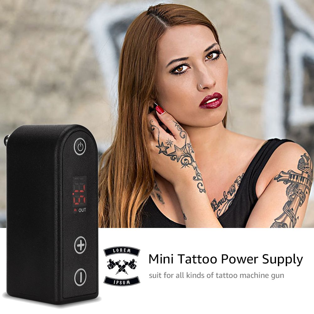 DC Mini Tattoo Power Supply Tattoo Battery With Power Cable