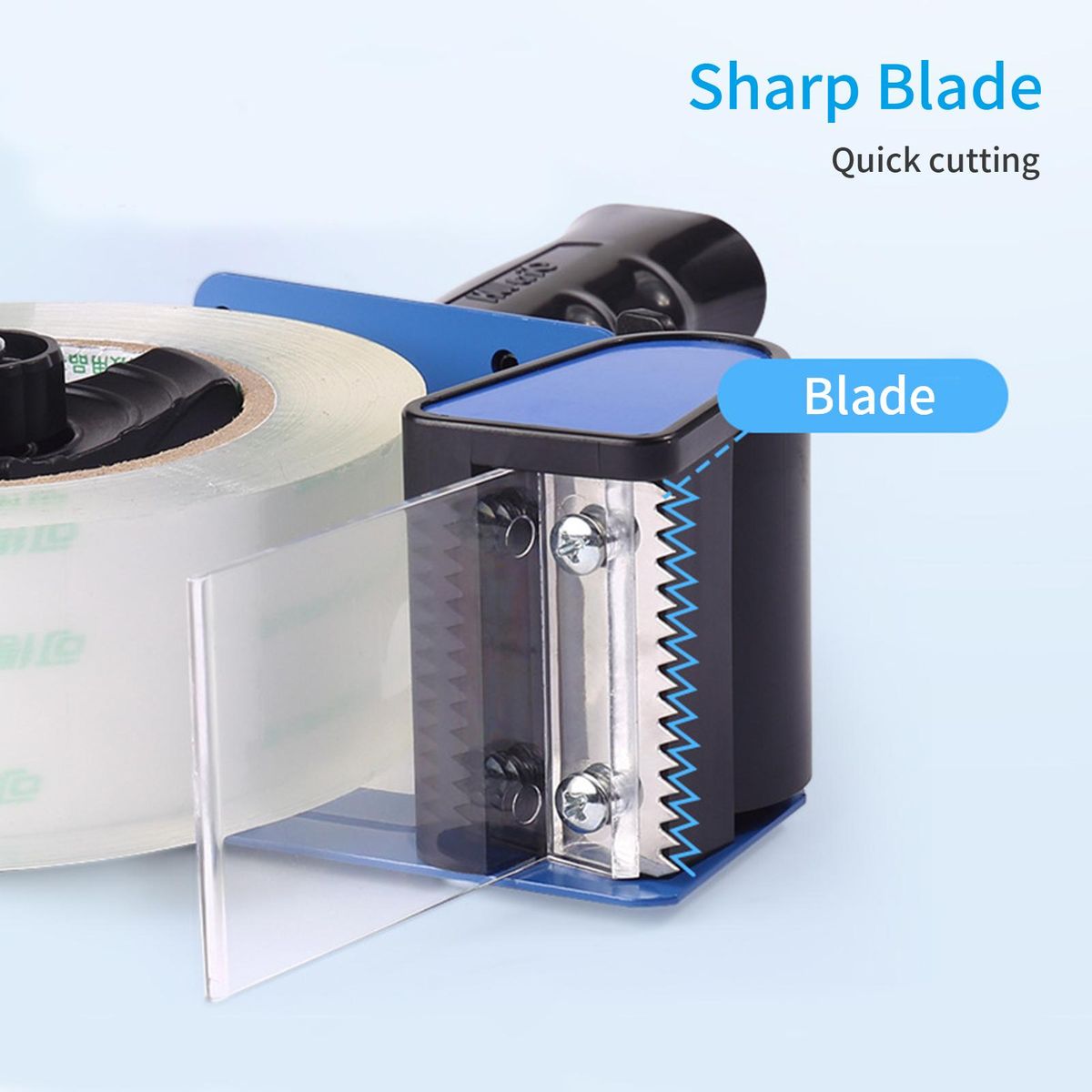 KW-TRIO Handheld Packing Tape Dispenser Packaging Sealing Tool Commercial Grade 5cm/2in Width Tape for Drop Shipping Mailing Industrial Side Loading