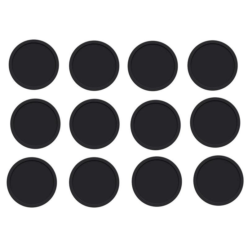 Pack Of 12 Coasters Glasses, Silicone Coasters, Drink