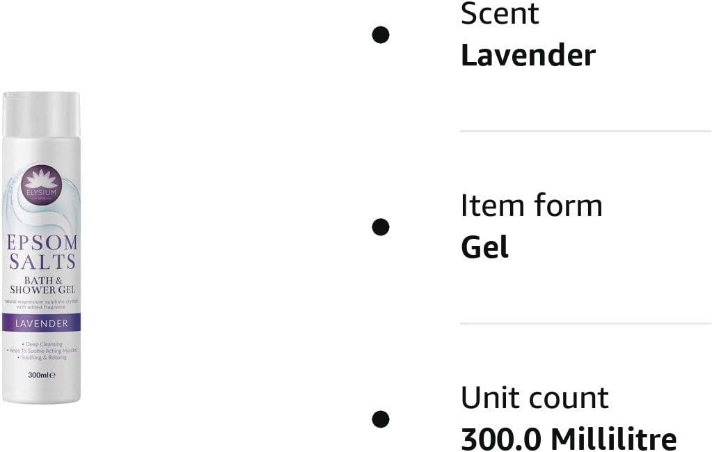 Epom Salt Bath & Shower Gel (Lavander) 300ml