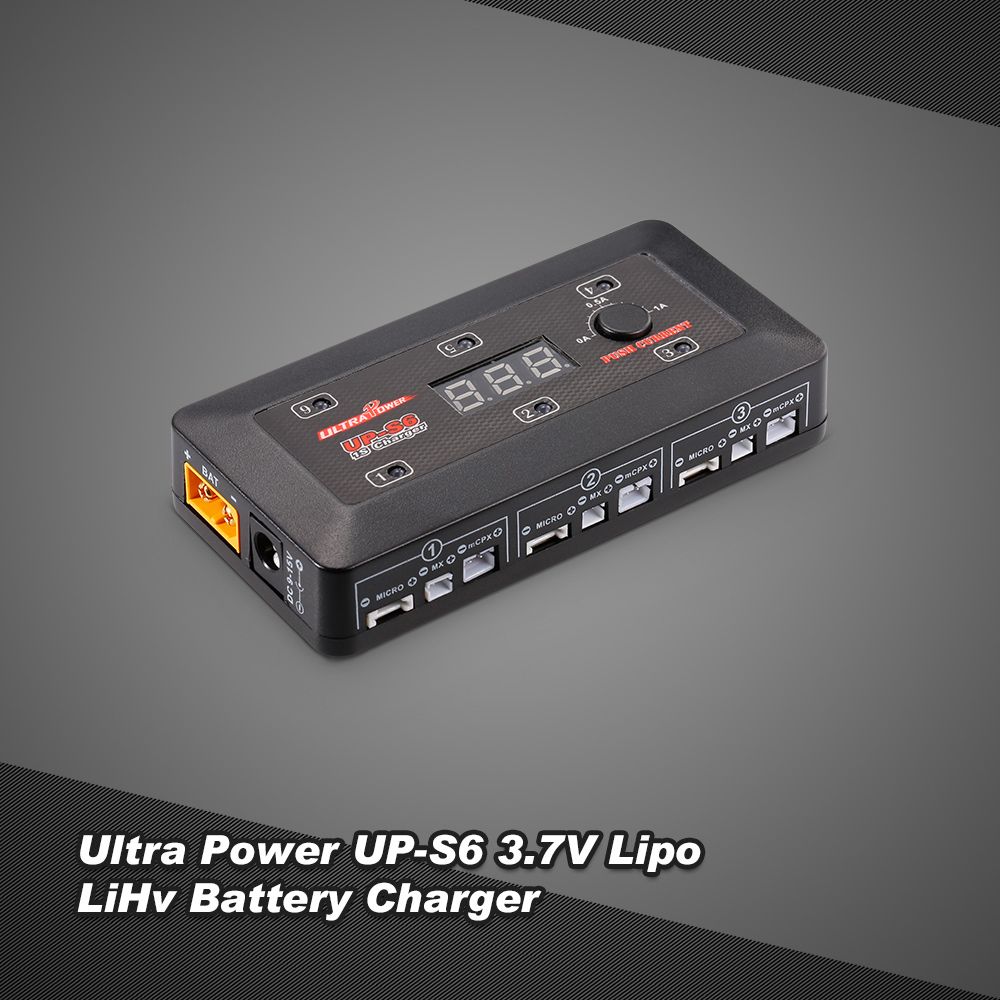 Ultra Power UP-S6 3.7V 1S Lipo LiHv Battery Charger With
