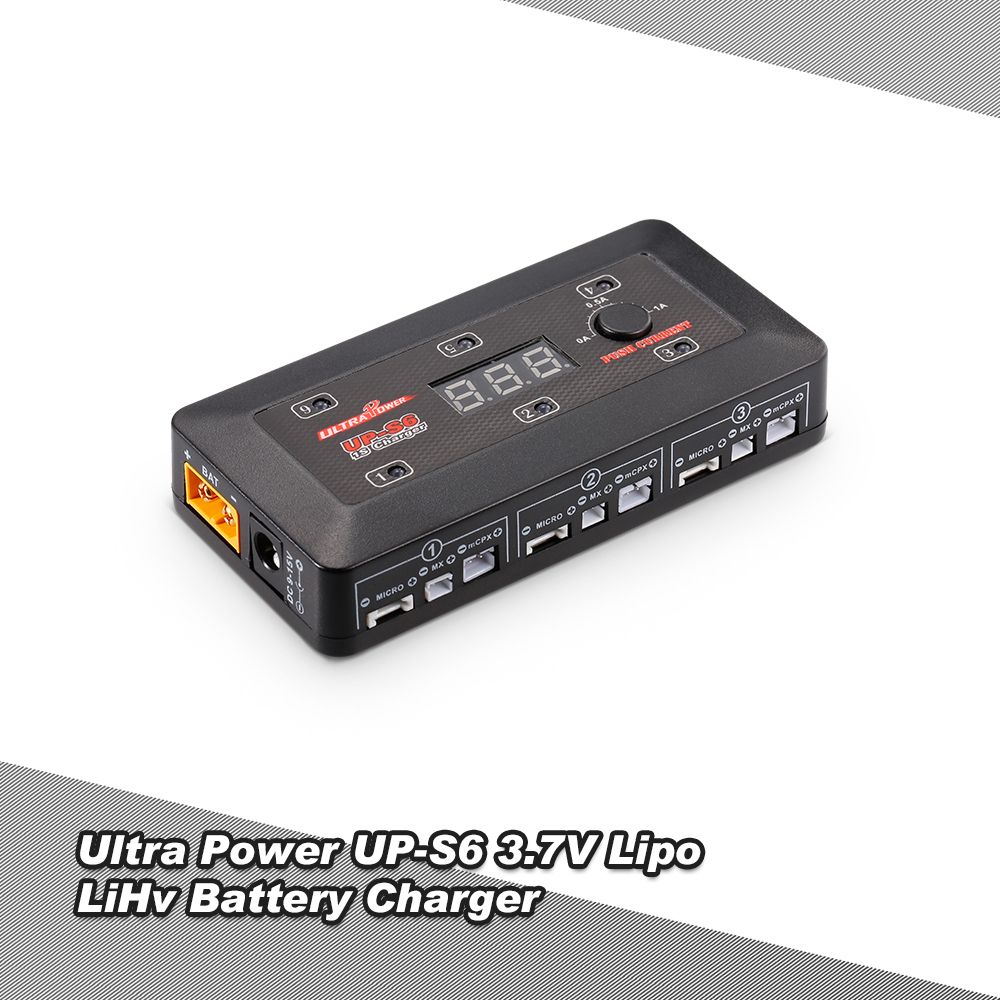 Ultra Power UP-S6 3.7V 1S Lipo LiHv Battery Charger With