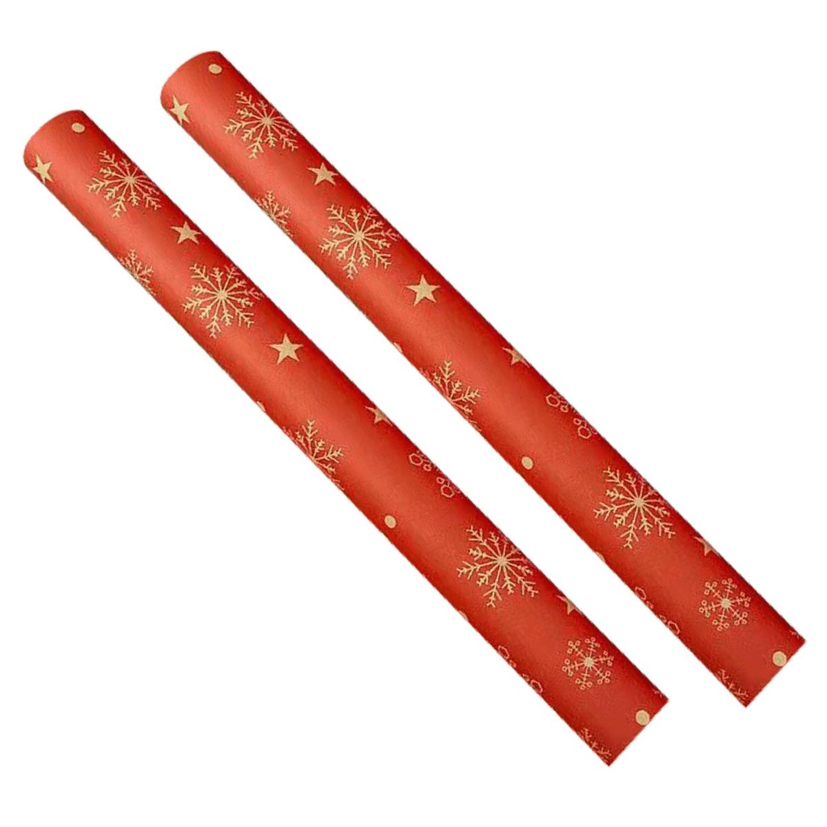 Christmas-themed Gift Wrap 2-pack Festive Xmas Wrapping Paper for Gift Red