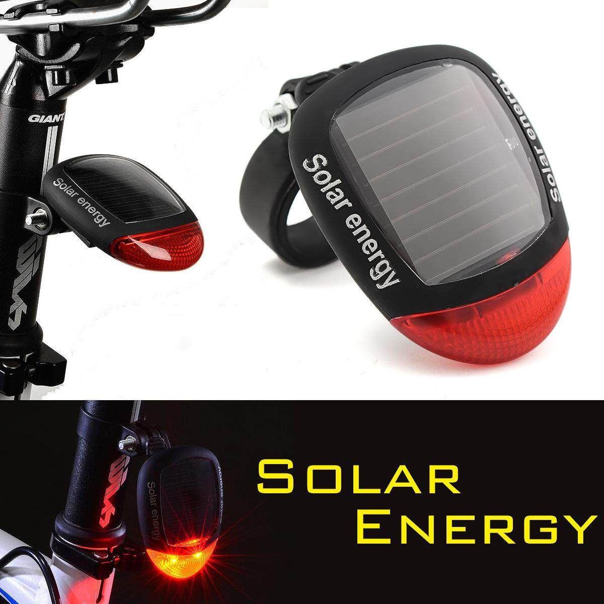 Bicycle Solar Tail Light Night Ride Warning Blowing Light Mountain Bicycle