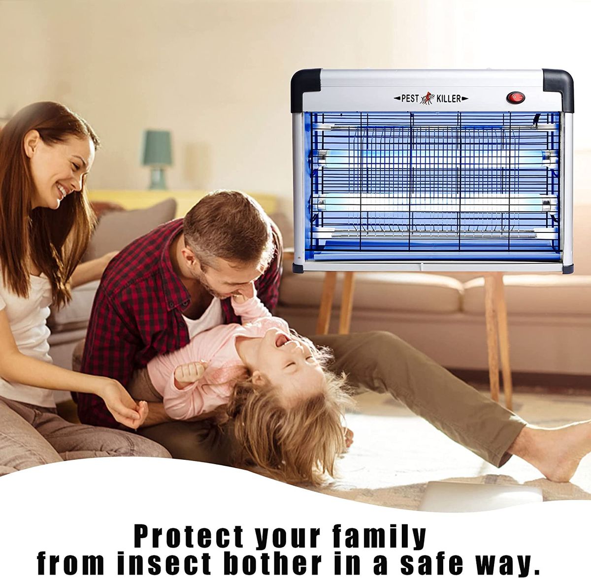 Electric Bug Zapper Indoor Mosquito Killer With 20W Lamps Insect For Mosquito