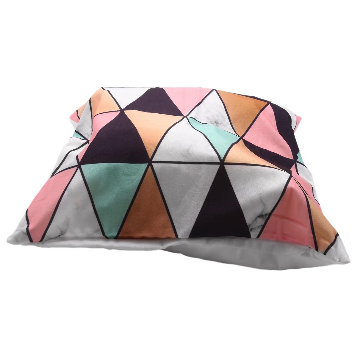 Decorative Throw Pillow Covers Only For Couch, Sofa, Or Bed Geometric Patterns Modern Quality Design Faux Leather Luxury Soft Thick Cushion Covers Set Of 4 18 X 18 Inch