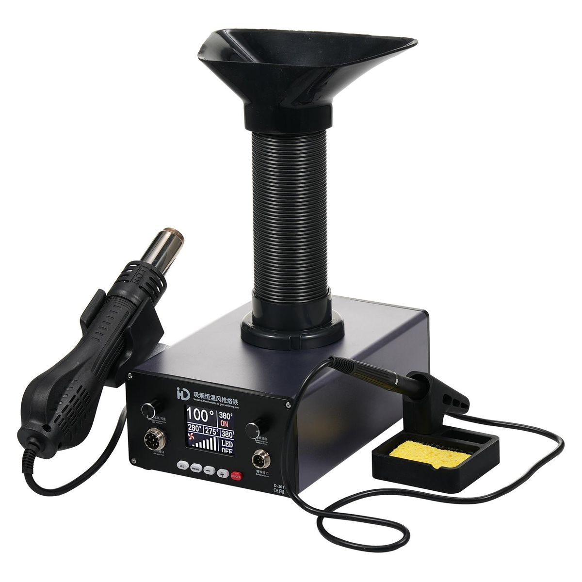 Welding Station Smoke Purifier Digital Display Electronic Soldering Iron Soldering Industrial Smoke Filter Smoking Instrument Smoking Constant Temperature Air Machine Soldering Iron