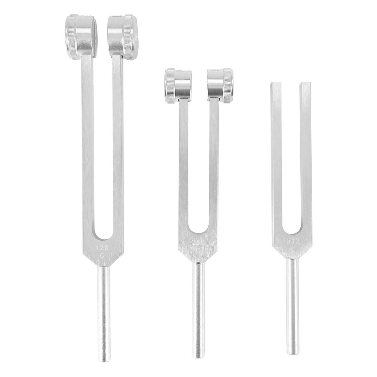 3 pcs Aluminum Sensory Tuning Forks C 128 256 512