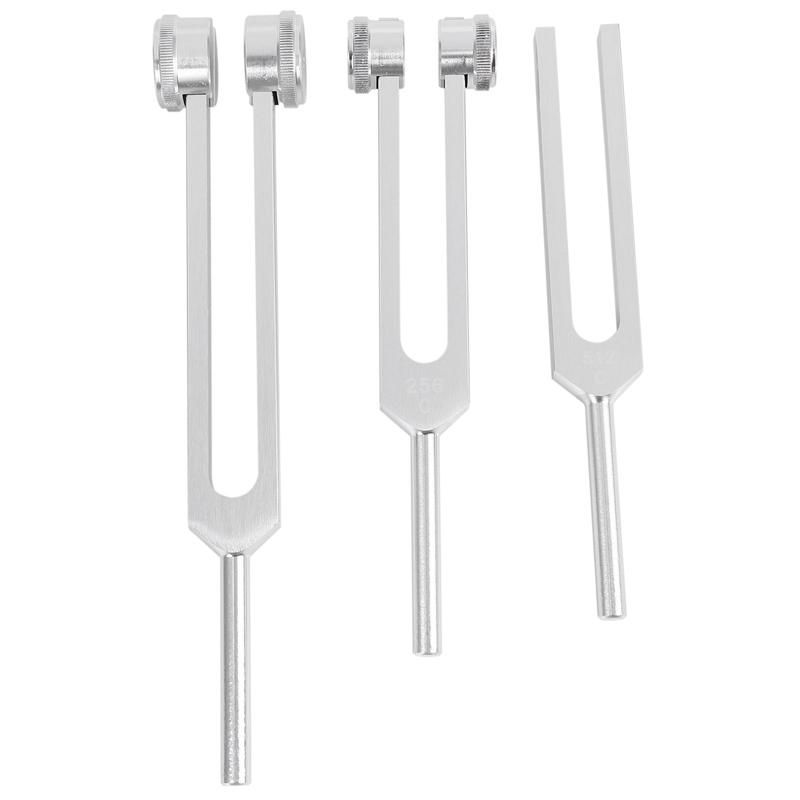 3 pcs Aluminum Sensory Tuning Forks C 128 256 512
