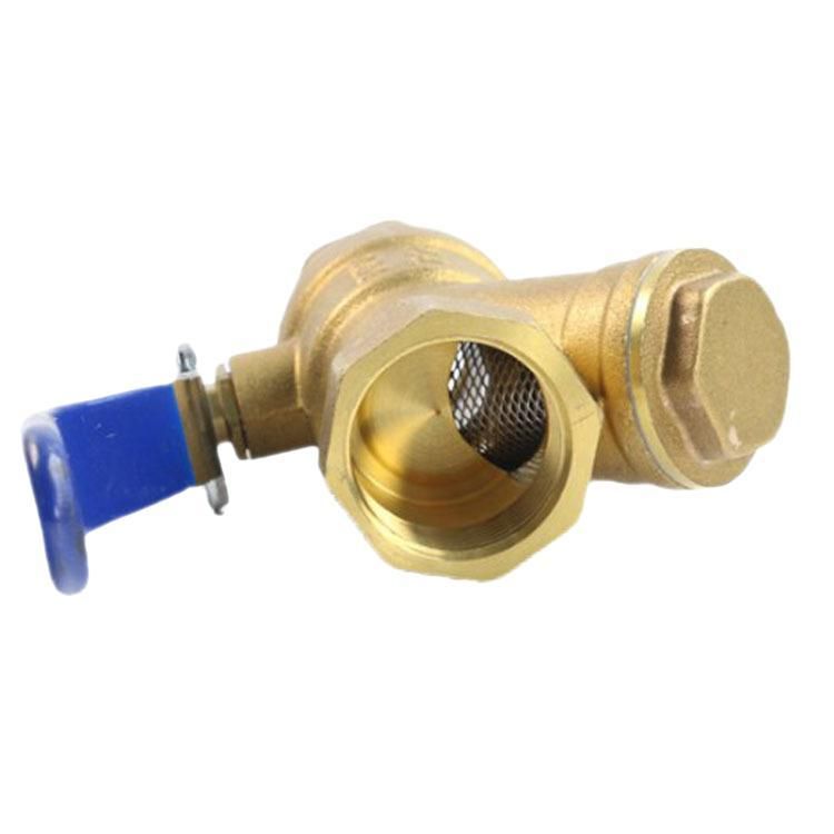 4-Point Screw Buckle Floor Heating Water Pipe Valve Integrated Y-Type Filter Ball Valve 80 Mesh Mesh/Brass Filter Ball Valve