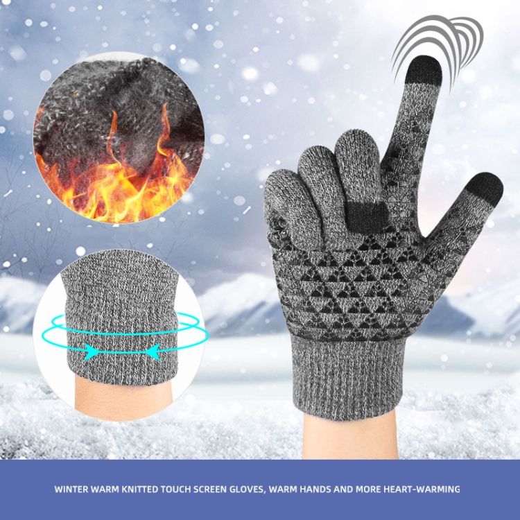 2 Pairs Knitted Warm Gloves