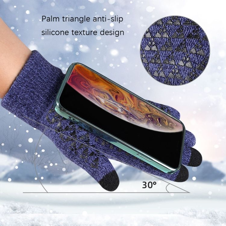 2 Pairs Knitted Warm Gloves