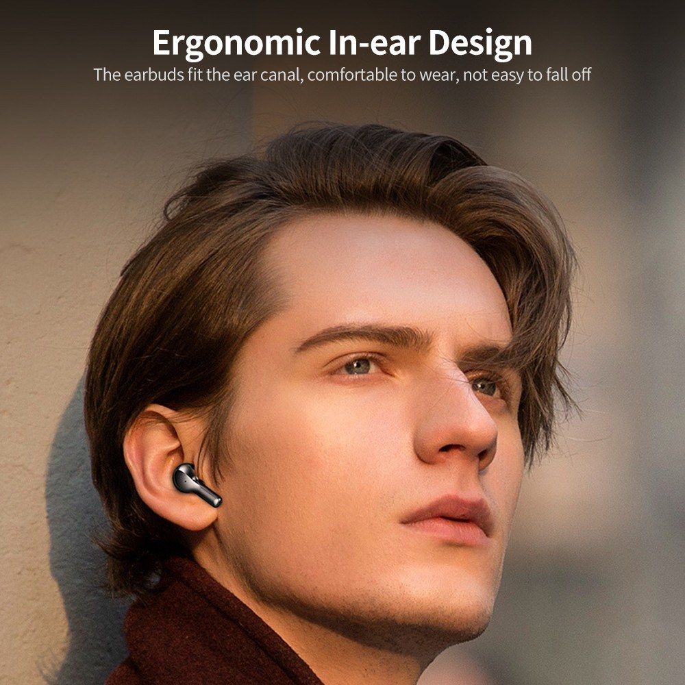 Wireless BT Headphones In-ear Sports Earbuds With LED