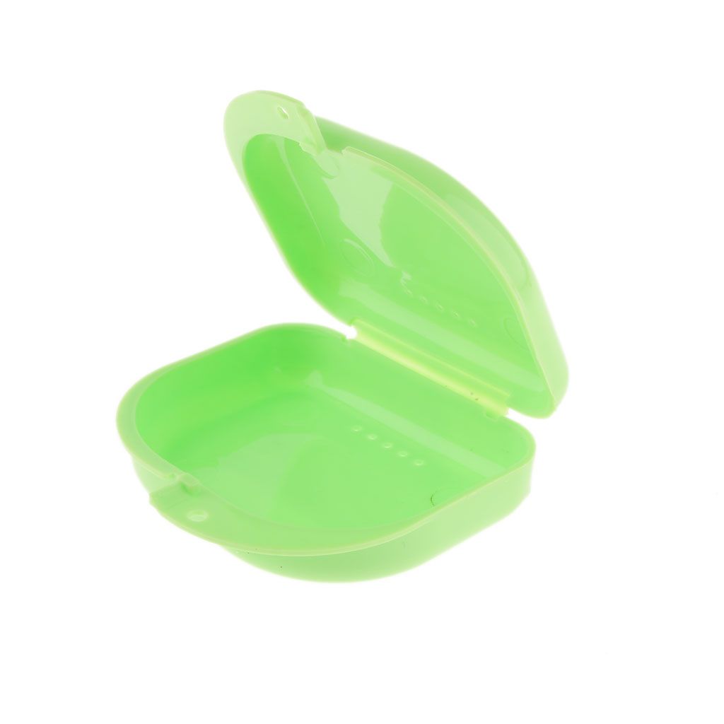 2 Mouth Guard Case Orthodontic Dental Retainer Box Denture Storage