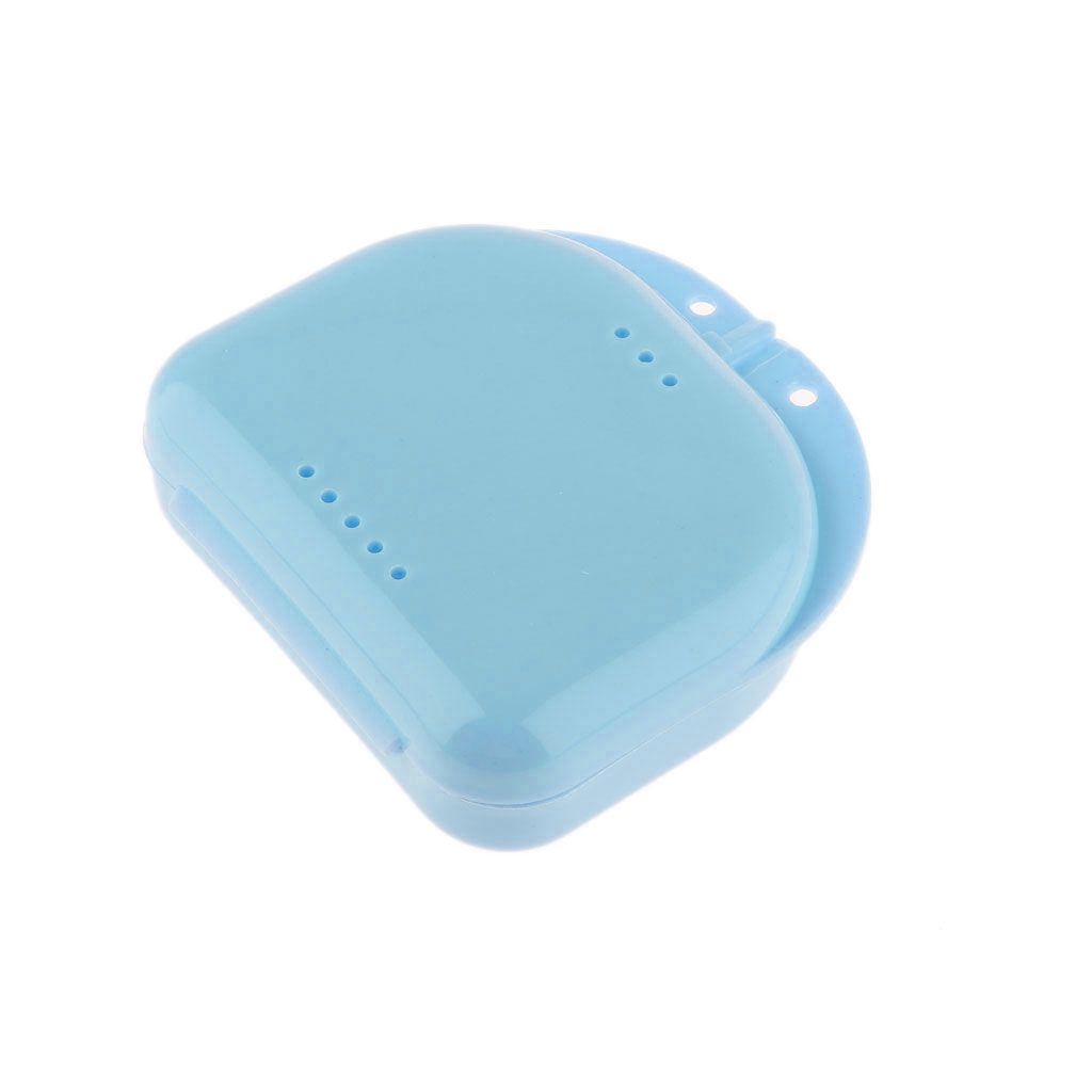 2 Mouth Guard Case Orthodontic Dental Retainer Box Denture Storage