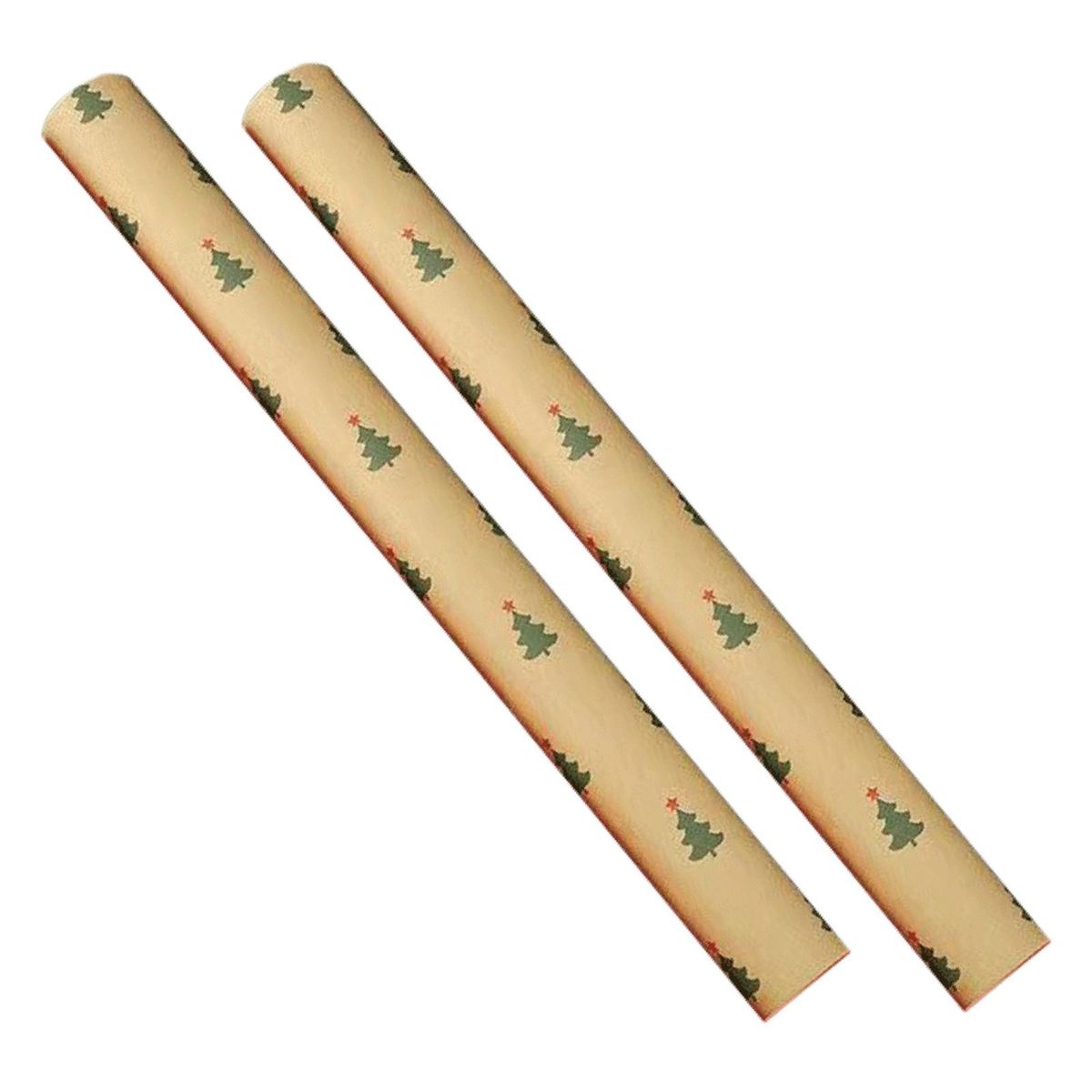 Size Wrapping Paper 2-pack Festive Xmas Wrapping Paper Set for Gift Apricot