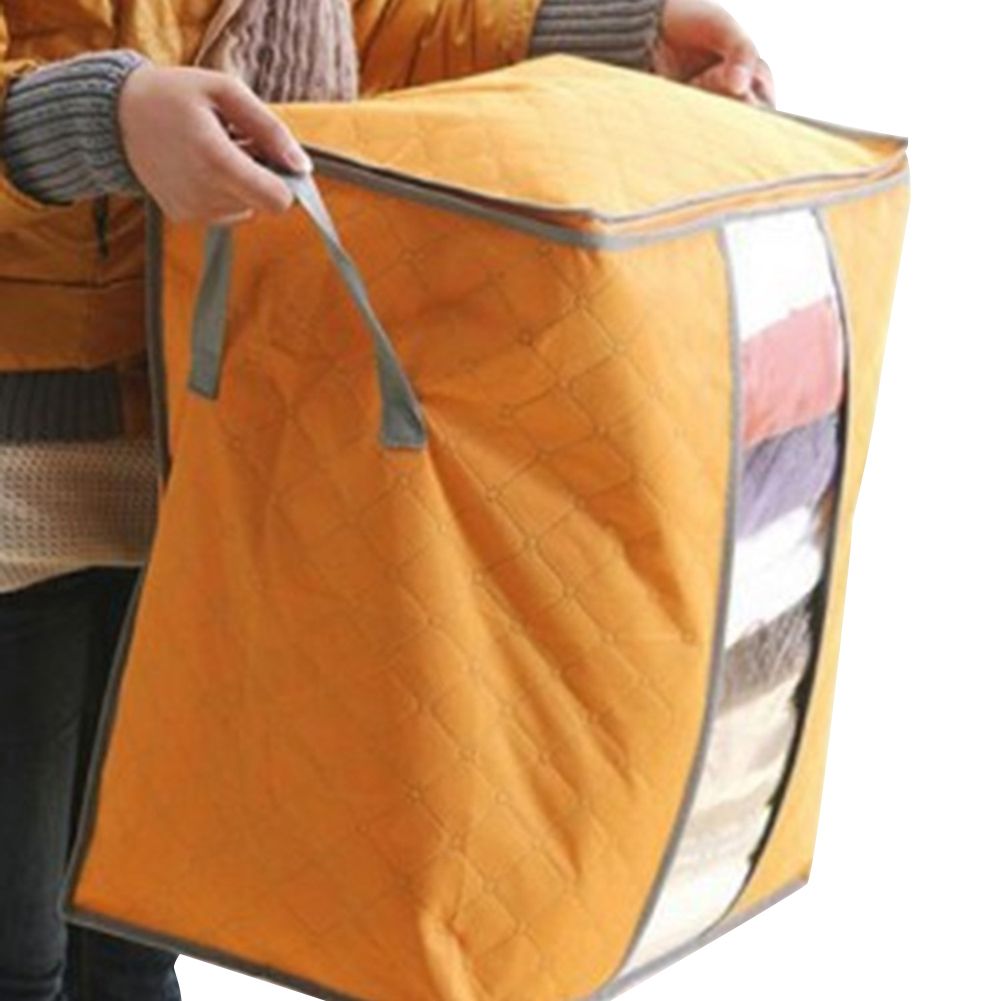 Portable Quilt Storage Bag Clothes Wardrobe Blanket-Green