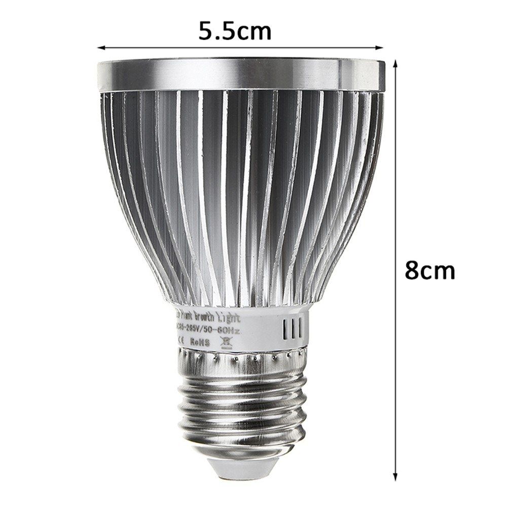 Lamp Bulb Grow Light E27 60W 2835 SMD Full Spectrum Plant