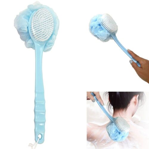 Shower Brush Bristles Loofah Back Scrubber Bath Sponge