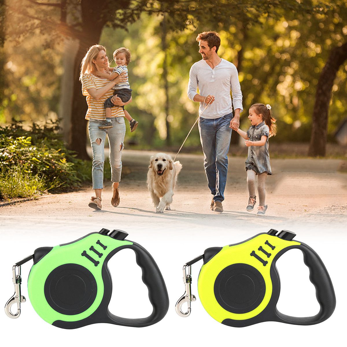 Retractable Dog Leash Pet Walking Leash With Anti-slip