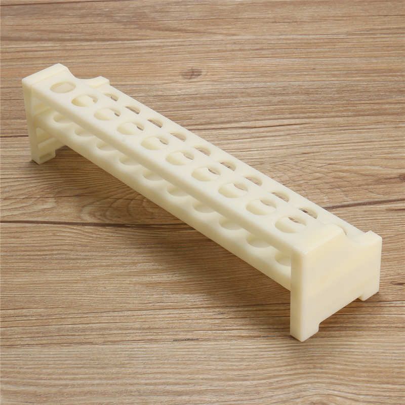 Equipment 15mm Test Plastic Holder School Laboratory Rack Tubing Test In 20Holes Rack Lab White For Laboratory Kicute