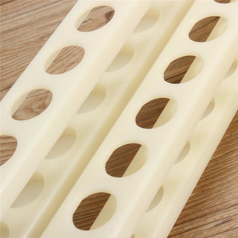 Equipment 15mm Test Plastic Holder School Laboratory Rack Tubing Test In 20Holes Rack Lab White For Laboratory Kicute
