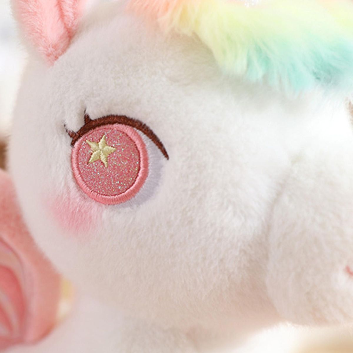 Pegasus Pillow Stuffed Pegasus Plush Toy Soft Sofa Pillow Decoration Pink