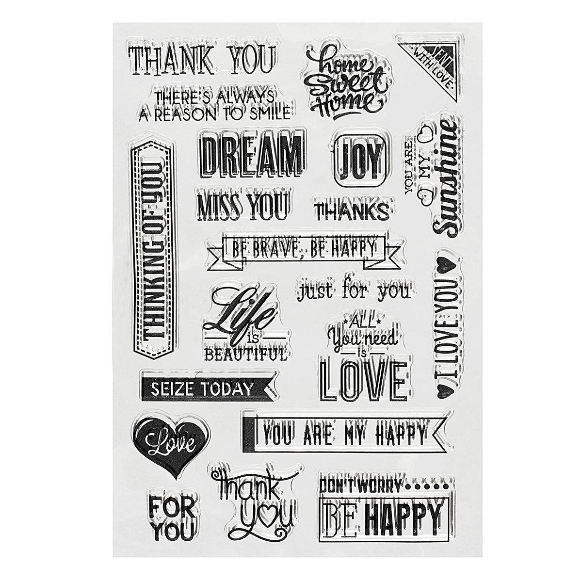 NEW Design Silicone Rubber Clear Stamp Seal Scrapbooking Diary Album Card DIY Letters