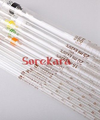 50ml Glass Burette Measuring Pipette With Coding Gand Ring