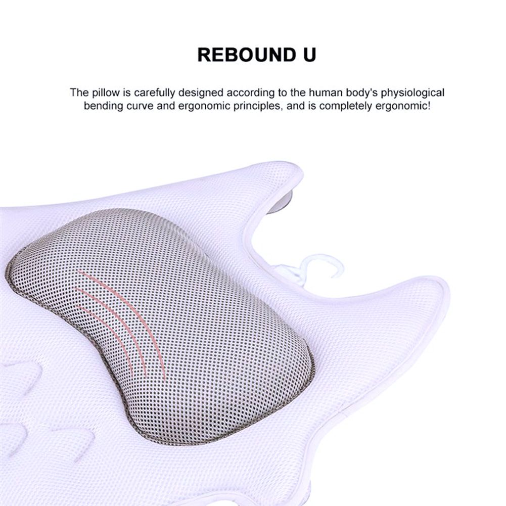 3D Air Mesh Breathable Spa Bath Pillow Neck Cushion