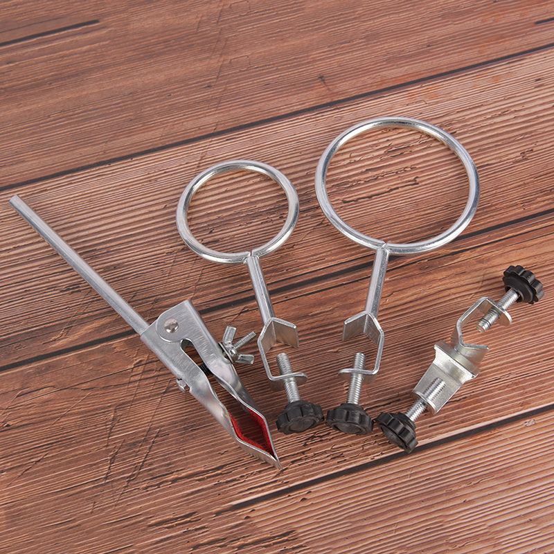 1 Set Laboratory Ring Stand 50CM High Retort Stand Stand