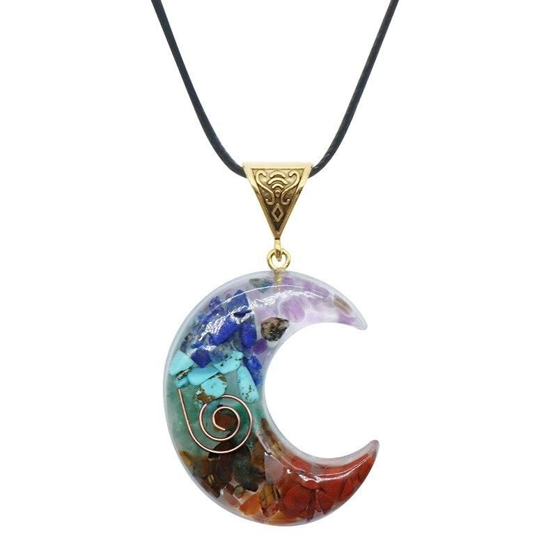 Daily Jewelry Make You Fashionable 7 Chakras Crystals Stones Energy Crushed Meditation Pendant Necklace Jewelry Chain for Men