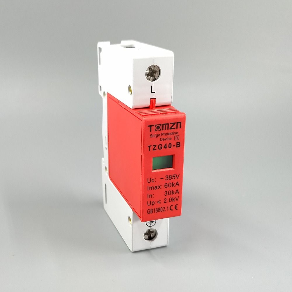 AC SPD 1P 30KA~60KA B ~385V House Surge Protector