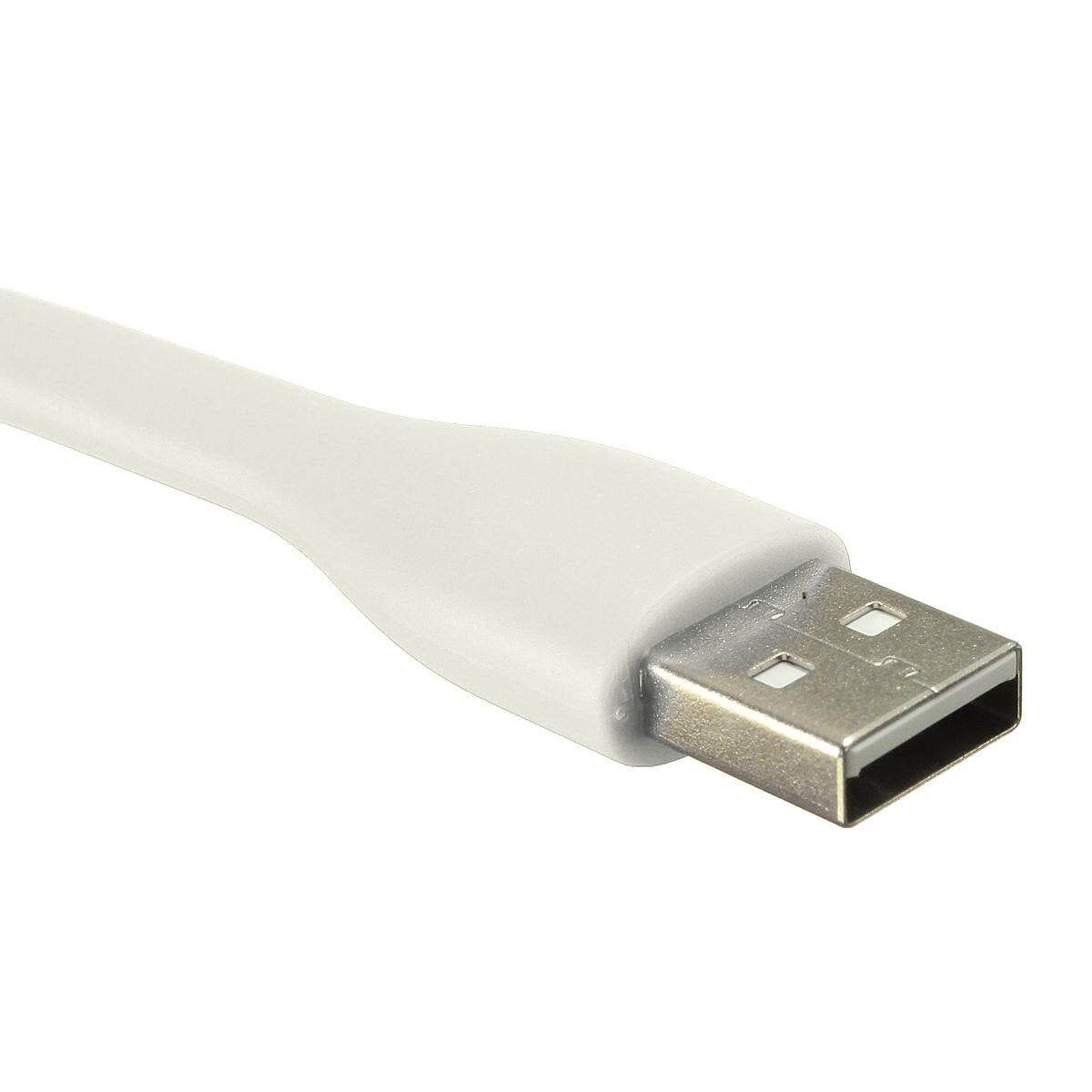 10Pcs Flexible USB LED Light Lamp For Computer Keyboard Reading Notebook PC Laptop (White)