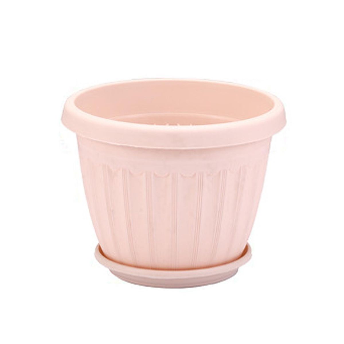 Flower Pots Imitation Ceramics Garden Pot Pink
