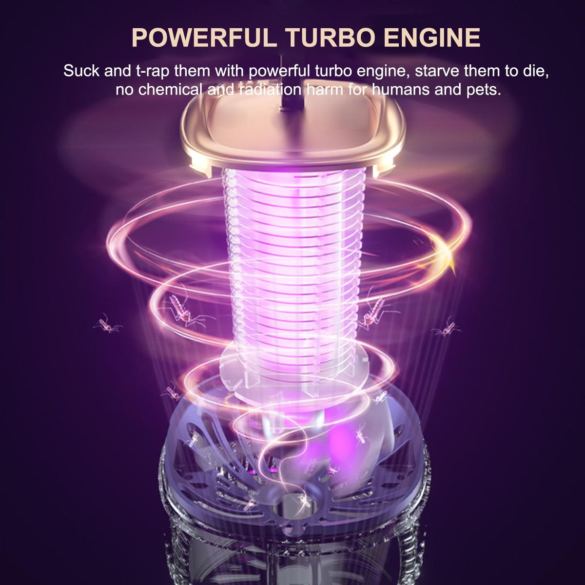 Electric Mosquito Killer Lamp Household Mosquito Zapper Portable Mosquito Trap Lamp Killing Lamp for Mosquito Fly Traps