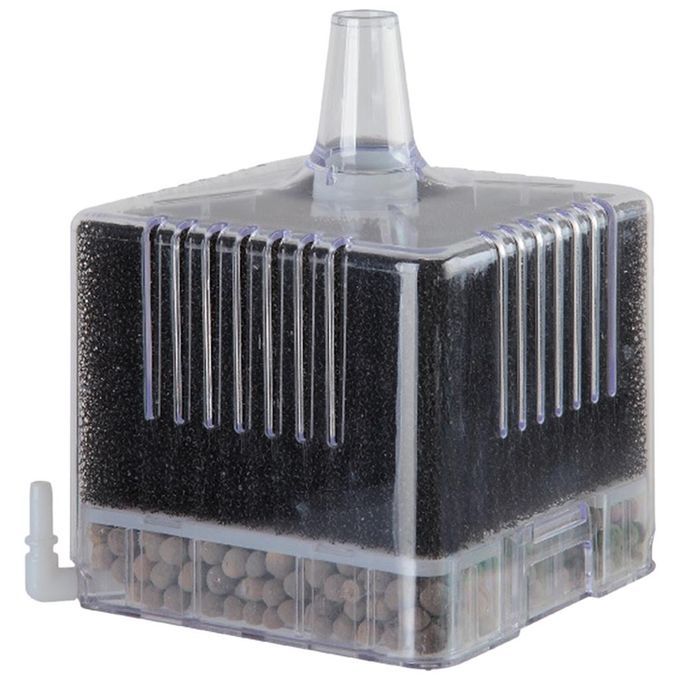Plastic Fish Stool Suction Collector Oxygen Release Square Black