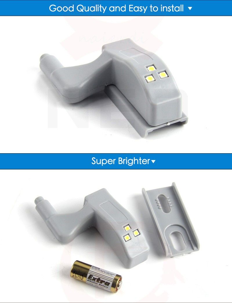 Kitchen Bedroom Living Room Cabinet 0.25w Led R Light Universal Cupboard Induction Closet Wardrobe Inner Hinge Light Lamp