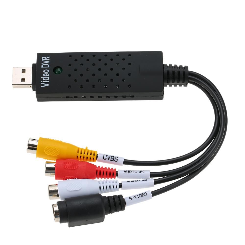 USB 2.0 DVR Video Audio Camera CCTV Capture Recorder Adapter Card for Win 7/8/10/2000, for Win XP/Vista for PC Laptop