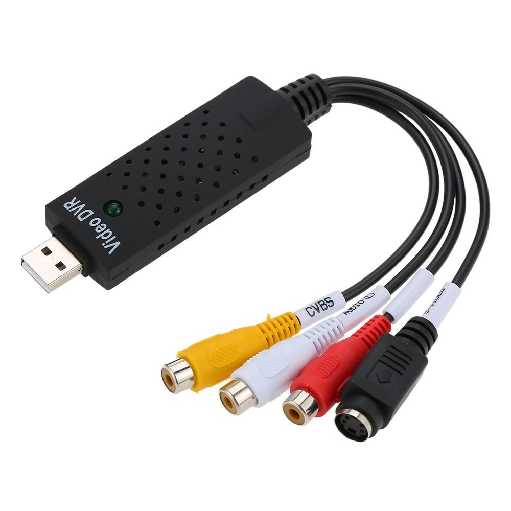 USB 2.0 DVR Video Audio Camera CCTV Capture Recorder Adapter Card for Win 7/8/10/2000, for Win XP/Vista for PC Laptop