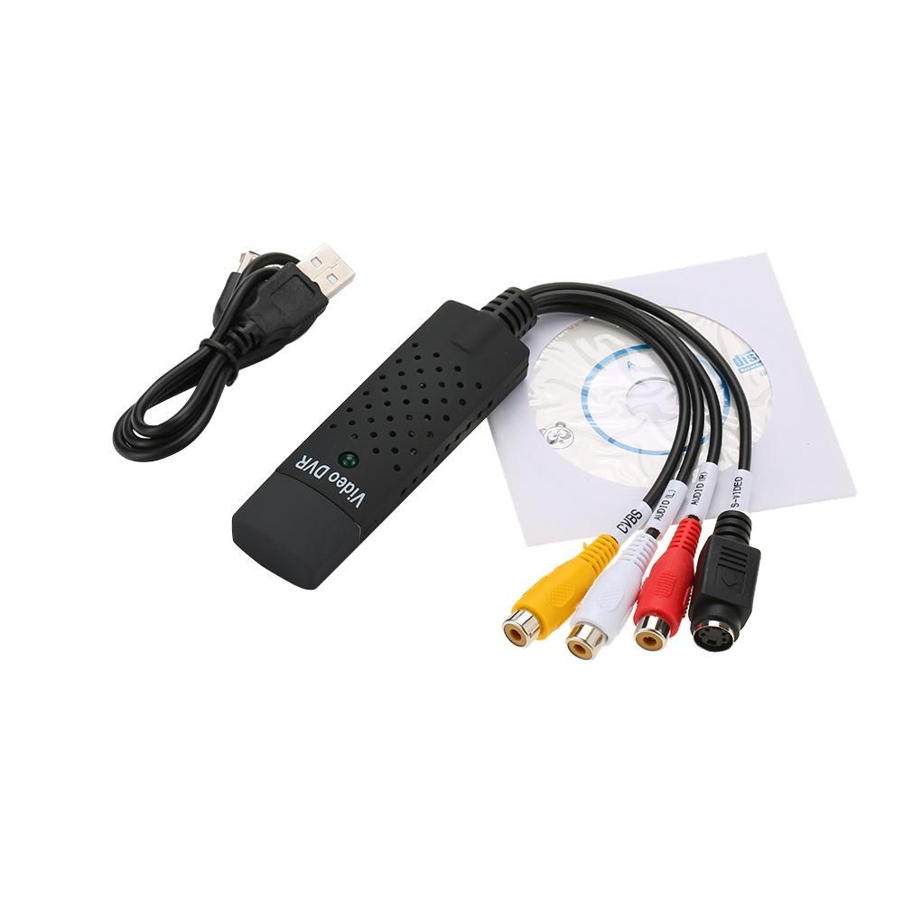 USB 2.0 DVR Video Audio Camera CCTV Capture Recorder Adapter Card for Win 7/8/10/2000, for Win XP/Vista for PC Laptop