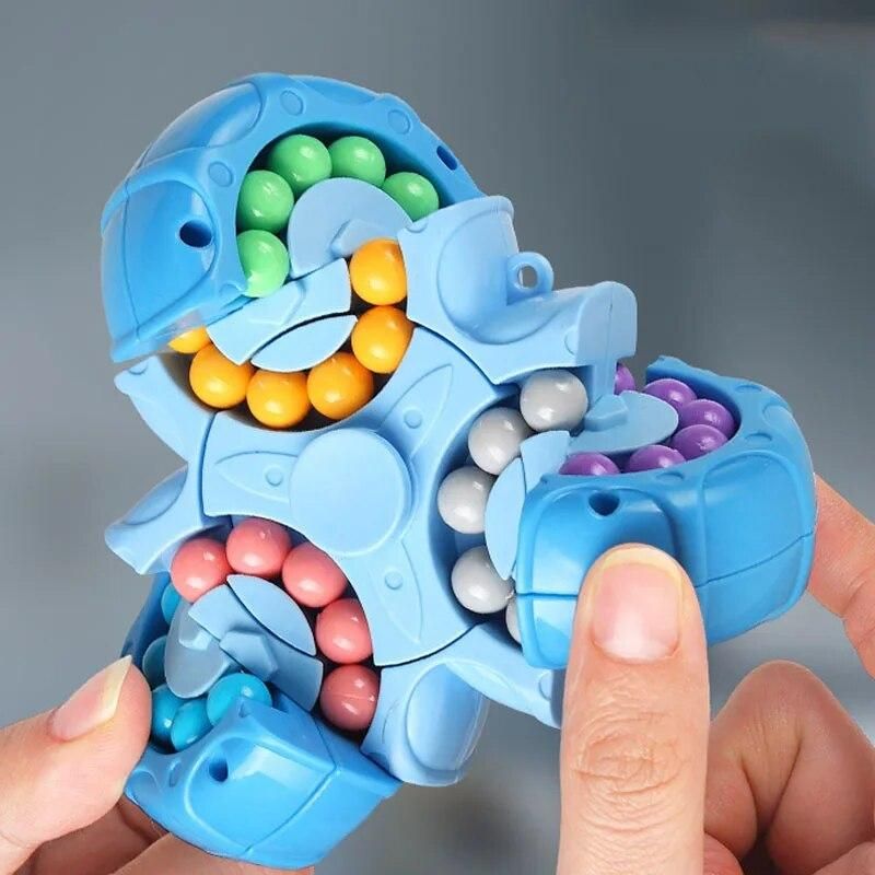 Funny Rotating Magical Bean Cube Fingertip Puzzle Toys Children IQ Developmental Stress Relief Toys Birthday Christmas Gifts