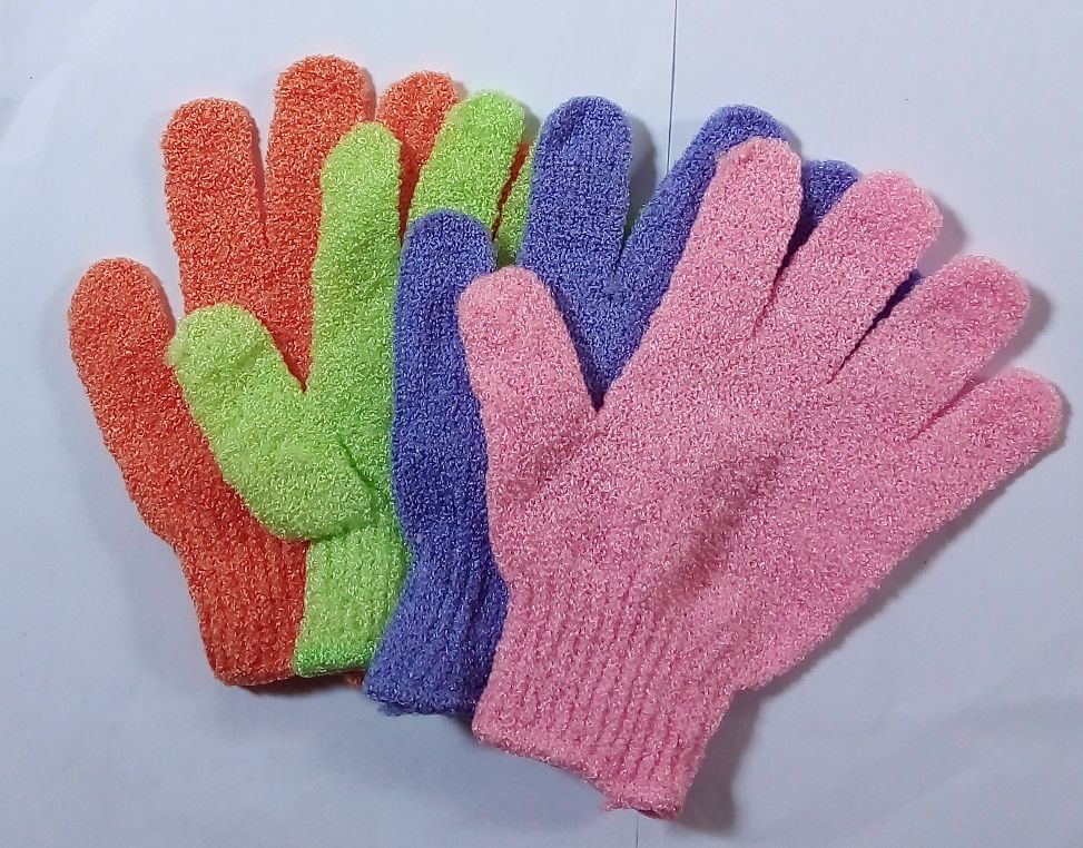 4 PAIRS CLASSIC OVAL EXFLIOATING  BATH SPONGE