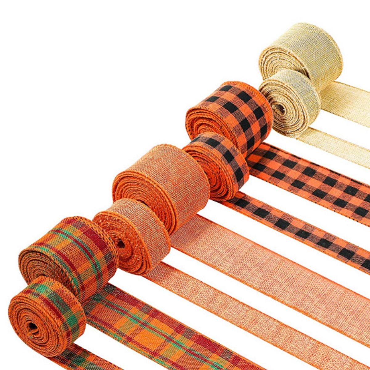 8 PCS Lattice Ribbon with Thread Packaging Craft